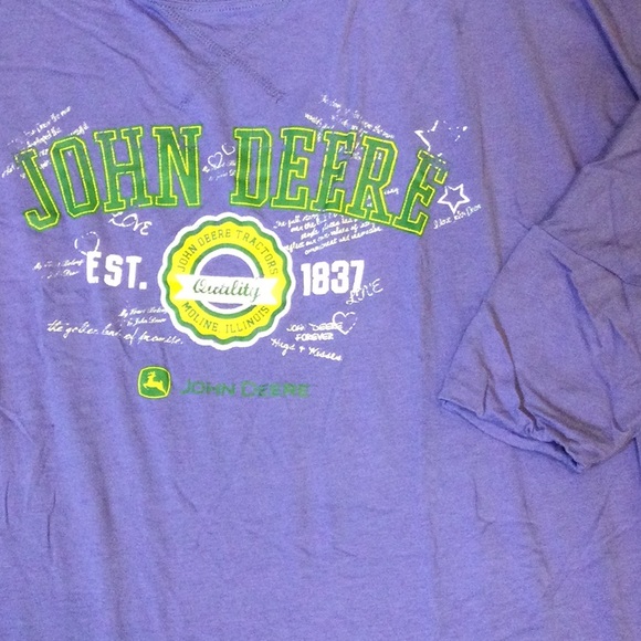 2X John Deere lilac purple tapered top - Picture 6 of 12